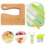 Kindermesser 8-teiliges Kinder-Küchenmesser-Set zum Schneiden und Kochen von Obst oder Gemüse für Kleinkinder