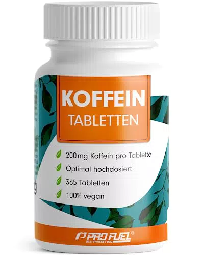 Koffein Tabletten 200 mg – hochdosiert, laborgeprüft, vegan und rein