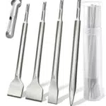 KSP-TEC® SDS Plus Meißel Set - Fliesenmeißel, Flachmeißel und Spitzmeißel