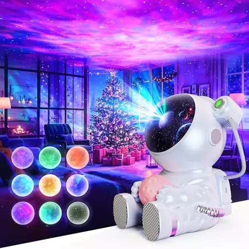 LAMPET Astronaut Sternenhimmel Projektor 2.0 mit Fernbedienung und Timer