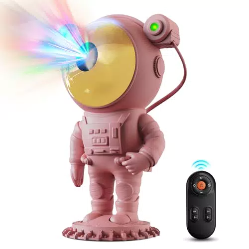 LAMPET Astronaut Sternenhimmel Projektor Kinder - Sternenprojektor Galaxy Projector mit Auto Timer