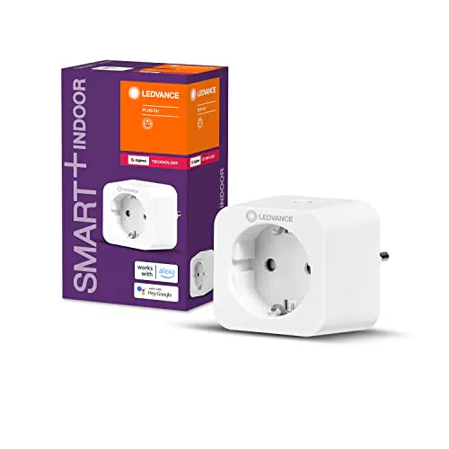 LEDVANCE Smart+ Plug - ZigBee Steckdose für Smart Home, kompatibel mit Echo Plus