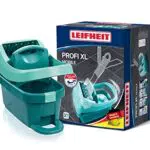 Leifheit Set Wischtuchpresse Profi XL mit Bodenwischer und Rollen