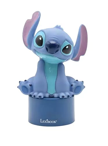 Lexibook Disney Stitch Nachtlicht mit Lautsprecher und Farbwechsel