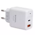 LEYF Ladegerät 2-Port USB C 20W mit QC 3.0 - Schnellladegerät für Reisen