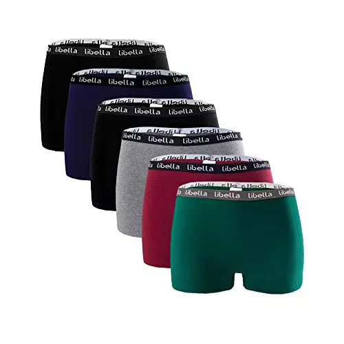 Libella® Damen Hipster Unterwäsche Set aus Baumwolle - Bequeme Boxershorts