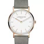 Liebeskind Damen Analog Quarz Armbanduhr mit Lederarmband LT-0095-LQ