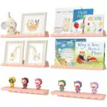 Lifewit Kunststoff Kinder Bücherregal 6er Set, 38 cm Hängeregal für Wandmontage
