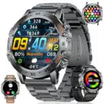 LIGE Militär Smartwatch Herren mit Anruf- und Texterinnerung, 100+ Sportmodi