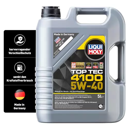 LIQUI MOLY Top Tec 4100 5W-40, 5 L, Synthesetechnologie Motoröl