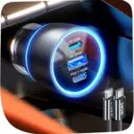 LISEN 170W Zigarettenanzünder USB C, 3-Port KFZ Ladegerät USB C Autoladegerät
