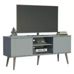 Madesa TV Schrank mit 2 Türen und 2 Regalen für Fernseher bis 55 Zoll