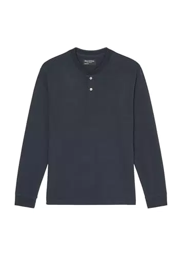 Marc O'Polo Herren Langarmshirt aus Bio-Baumwolle Basic