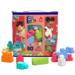 Mega Bloks, Bausteine für Kinder ab 1 Jahr, 60 Bauklötze