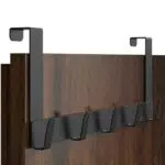 Menz Türgarderobe aus Edelstahl - Premium Türhaken als Kleider- und Handtuchhalter