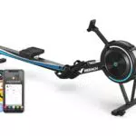 MERACH Rudergerät mit Luftwiderstand und exklusiver APP, ergonomischer Komfortsitz
