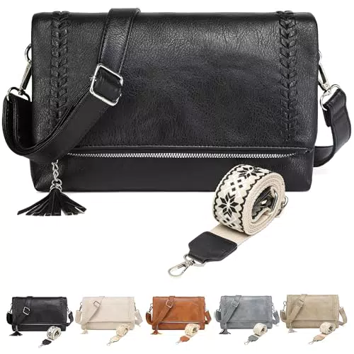 Micmores Umhängetasche Damen – Elegante Crossbody Bag mit verstellbaren Schulterriemen