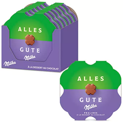 Milka Alles Gute Pralinen, 12 x 44g, Feine Pralinés aus Alpenmilchschokolade mit Kakaocrèmefüllung