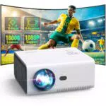 YUZINO Mini Beamer 4K Full HD 1080P mit WiFi, Bluetooth und Zoom für Heimkino