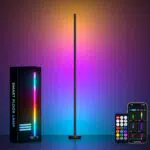 MIWATT LED Stehlampe mit App Steuerung und Musik Synchronisation für Restaurant und Garten