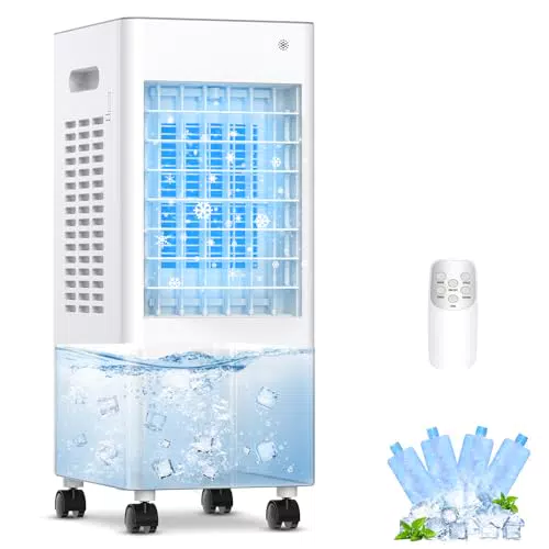 Mobile Klimaanlage 4 in 1 mit Wasserkühlung, 8L Wassertank und Fernbedienung