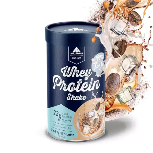 Multipower Whey Protein Shake Iced Vanilla Latte - Protein Pulver für Regeneration