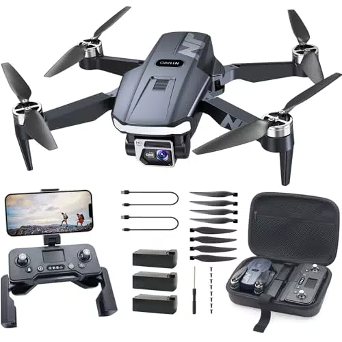 NAFYRE N11 PRO GPS Drohne mit 4K Kamera, 90 Min Flugzeit, Automatische Rückkehr