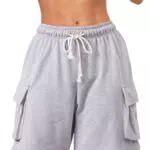 Navneet Damen Shorts Hochtailliert Sommer Cargo mit Taschen für Outdoor-Aktivitäten