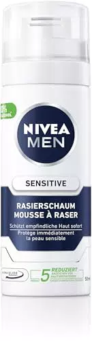 NIVEA MEN Sensitive Rasierschaum - schonender Rasierschaum für empfindliche Haut