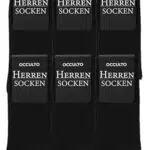 Occulto Herren Business Socken 6er Pack, 12er Pack, 24er Pack 6 X Schwarz 43-46