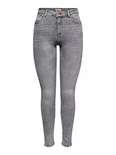 ONLY Damen Onlpower Mid Push Up Sk Azg937 Noos Jeans