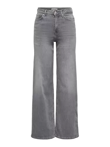 ONLY ONLMADISON Hohe Taille Jeans mit weitem Bein für Damen
