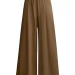 OQQ Weite Damenhose mit Hoher Taille für Lässigen Freizeitlook