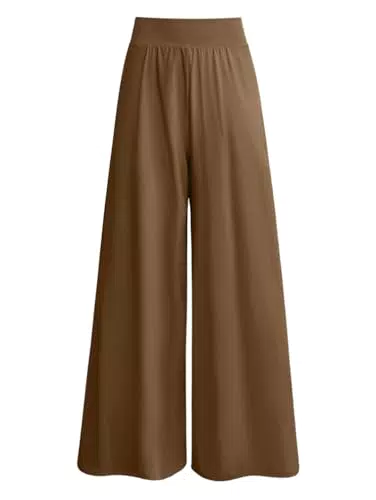 OQQ Weite Damenhose mit Hoher Taille für Lässigen Freizeitlook