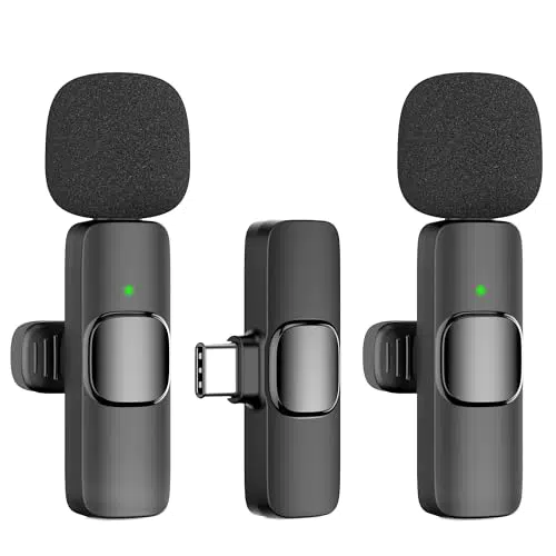 Oraolo Kabelloses Lavalier Mikrofon – 360° Omnidirektionales HD-Mikrofon für Videos
