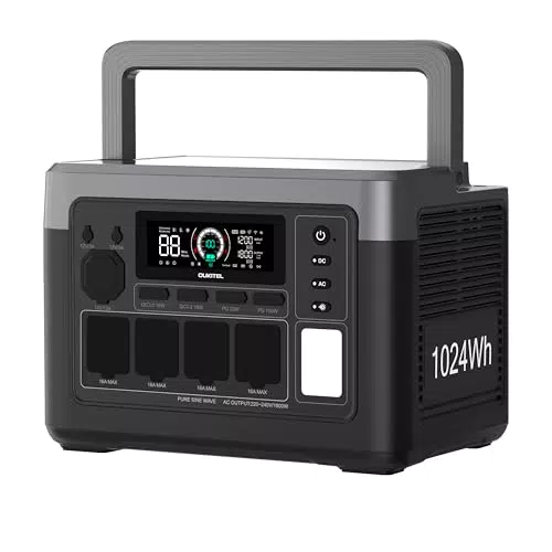 OUKITEL P1000 Plus Powerstation - 1024Wh Solar Generator für Camping und Notfälle