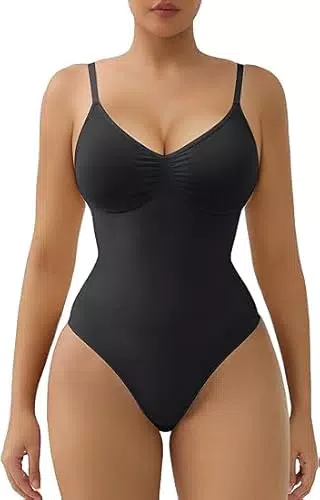 Ovnshery Damen Shapewear Body Shaper mit verstellbarem Schultergurt