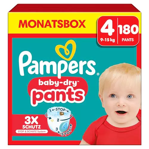 Pampers Baby-Dry Windeln Pants 360° Fit – Optimaler Auslaufschutz für Babys