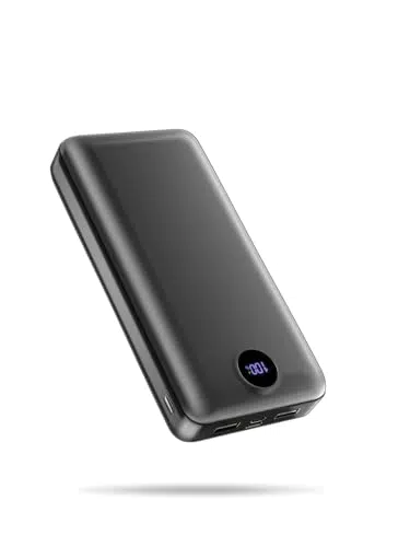 PDBEST PowerBank 50000mAh, 22,5W Schnellladung, USB-C, 3 Ausgänge, LED-Display