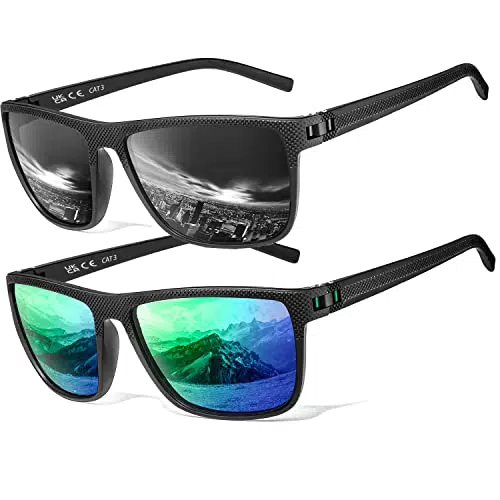 Perfectmiaoxuan Polaroid Sonnenbrille für Herren und Damen, Vintage Klassisch
