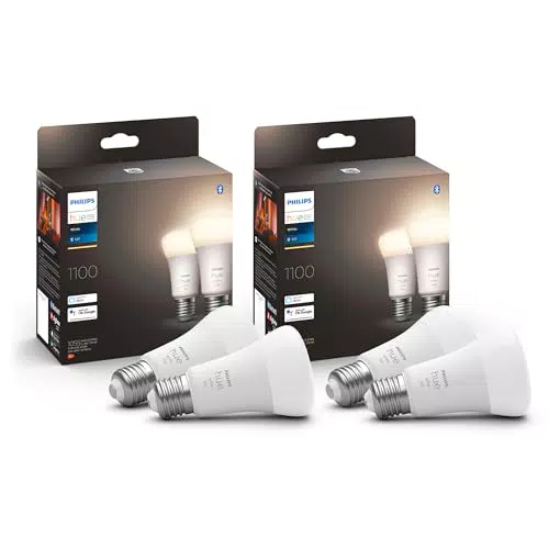 Philips Hue White E27 Lampe 4 Pack 4x1055lm, dimmbar