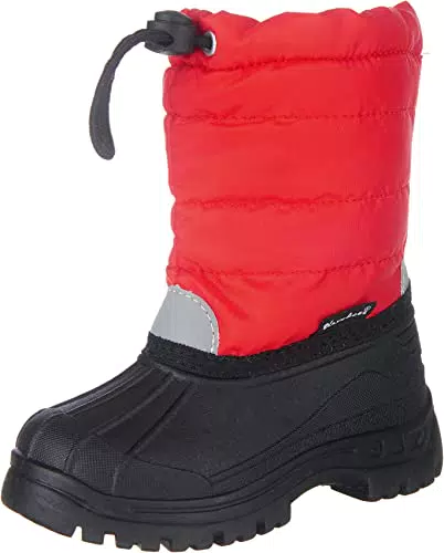 Playshoes Winter-Bootie für Kinder, gefütterte Kinder-Schneestiefel zum Schnüren