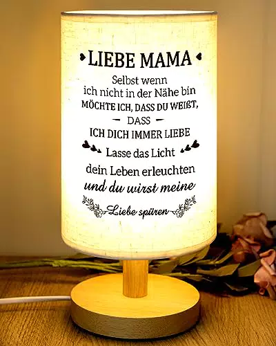 PRSTENLY Muttertagsgeschenke für Mama, beste Mama Geburtstagsgeschenk Tischlampe Geschenke für Mama Geburtstagsgeschenke für Mama von Tochter Sohn