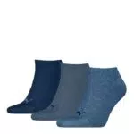 PUMA Unisex Plain Sneaker Sock, Denim Blue-New, 47/49