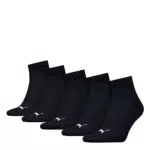 PUMA Unisex Puma Unisex Quarter Plain Sokken Socks, Schwarz