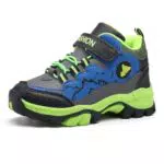 Qciplr Kinder Wanderschuhe Jungen Mädchen Trekkingschuhe Outdoorschuhe Bergschuhe Kinder Kinderschuhe Atmungsaktiv Freizeitschuhe Unisex Grün 40EU