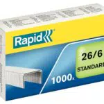 Rapid Heftklammern 26/6 mm, Standard, verzinkt – Hochwertige Befestigungslösungen