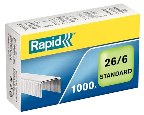 Rapid Heftklammern 26/6 mm, Standard, verzinkt – Hochwertige Befestigungslösungen