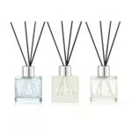 Raumduft Reed Diffuser 3 x 50ml Mit 12 Duftstäbchen Gardenie/Jasmin Weißer Tee/Zitronengras Ingwer