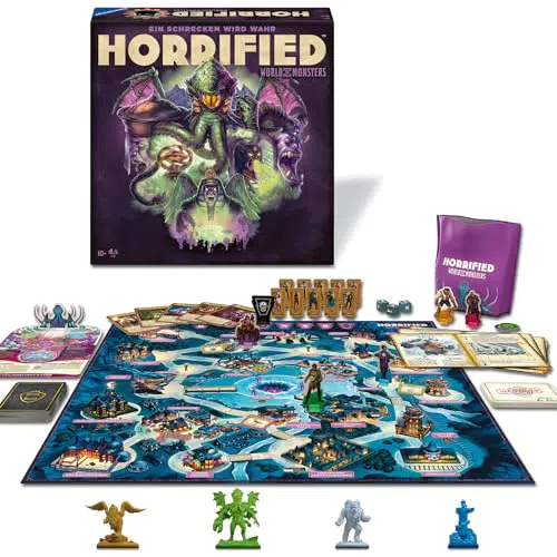 Ravensburger Horrified: World of Monsters - Kooperatives Brettspiel für 1-5 Spieler